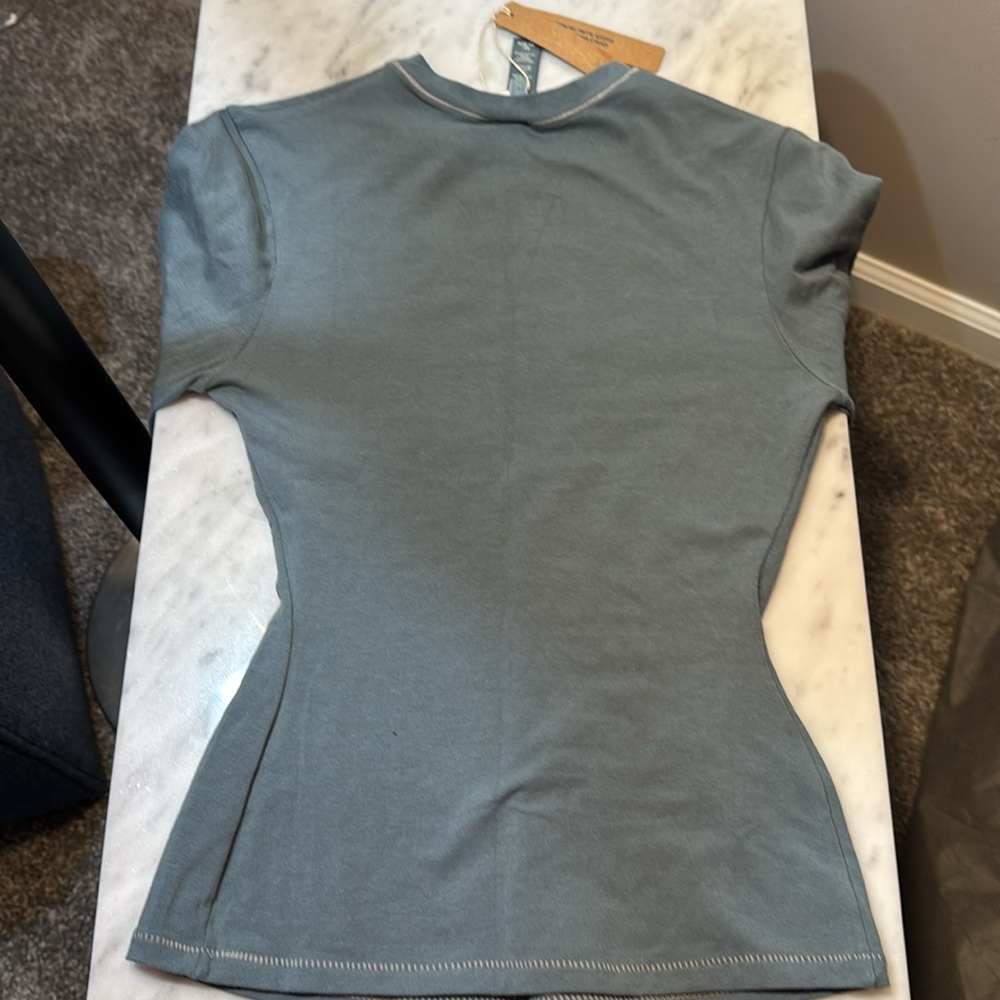SKIMS Long Sleeve Top in Slate Gray - Picture 6 of 11